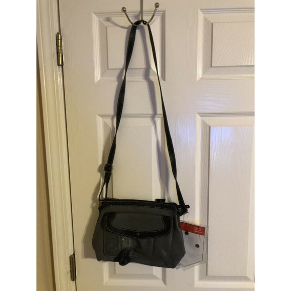 B.O.C. Born Gray Leather shoulder bag 11” wide 8” height - Picture 2 of 9